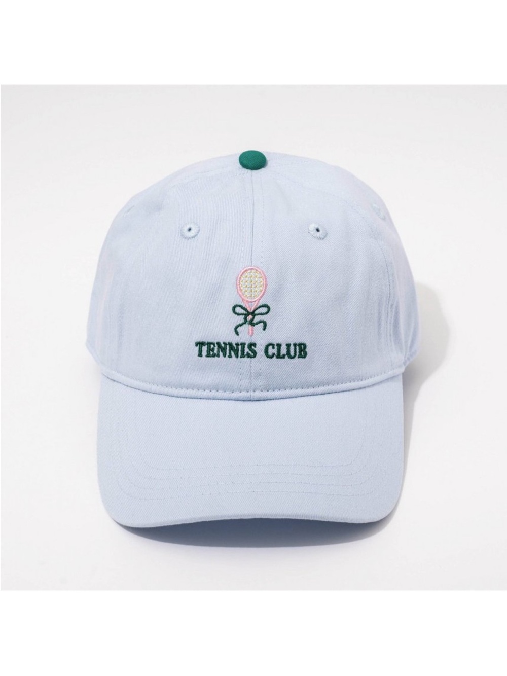NWT Tennis Club Embroidered Baseball Cap - Light Blue